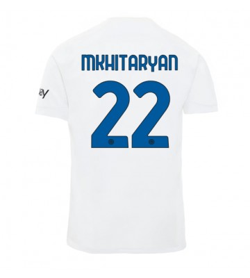 Inter Milan Henrikh Mkhitaryan #22 Replica Away Stadium Shirt 2023-24 Short Sleeve